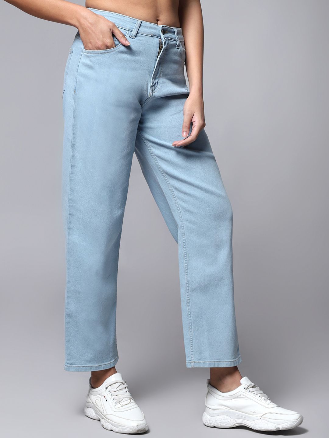 Kotty Women Straight Fit Mid Rise Jeans