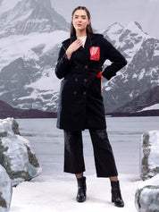 Kotty Notched Lapel Single-Breasted Overcoat