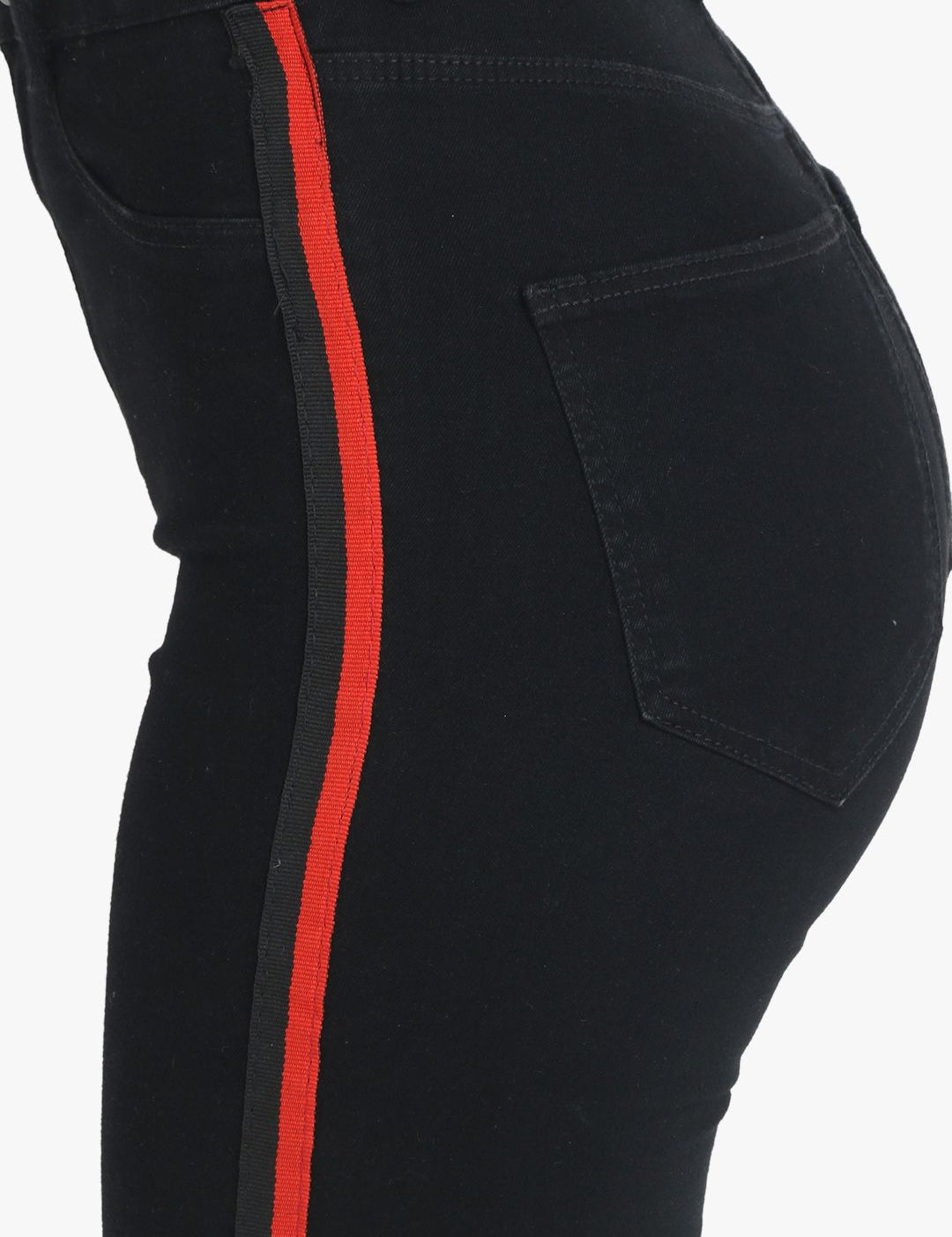 Kotty Women Black Skinny Fit High-Rise Slash Knee Jeans