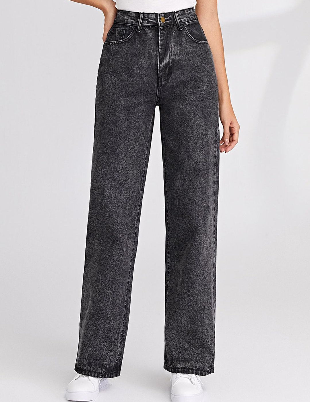 Kotty Women Jean Straight Fit High Rise Stretchable Jeans