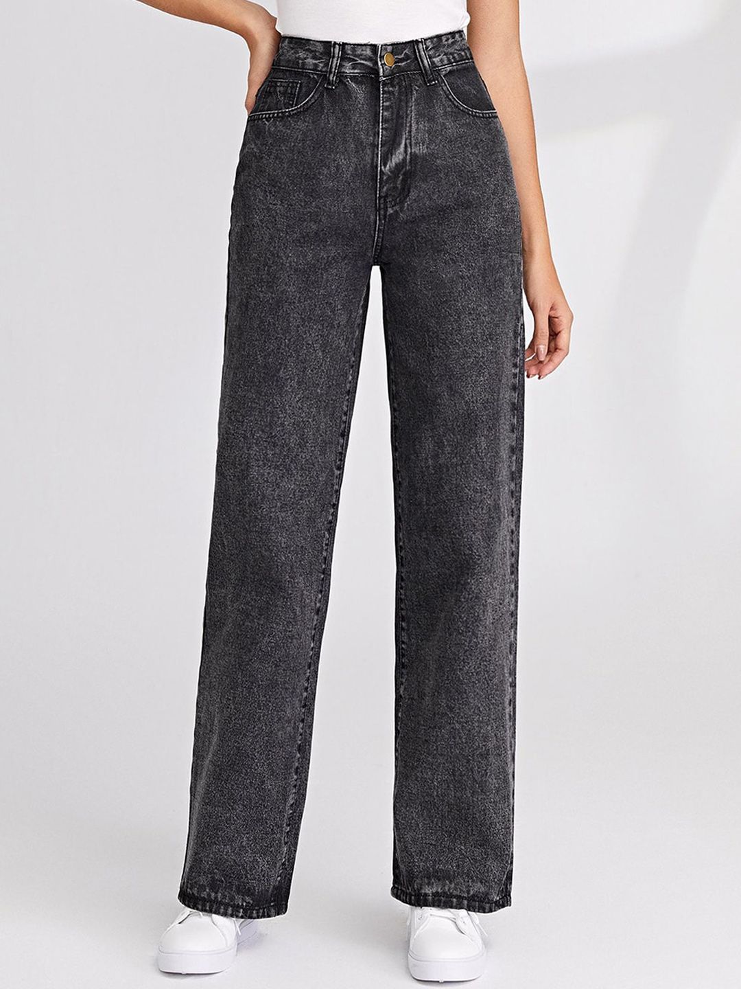 Kotty Women Jean Straight Fit High Rise Stretchable Jeans