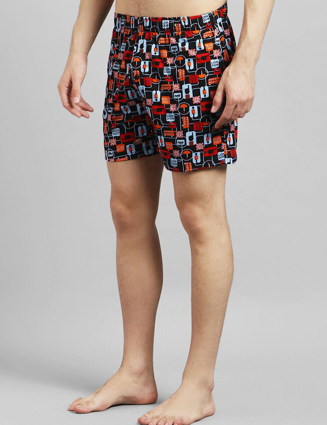Kotty Men Black & Red Printed Boxers KTTMENSBOXER50S