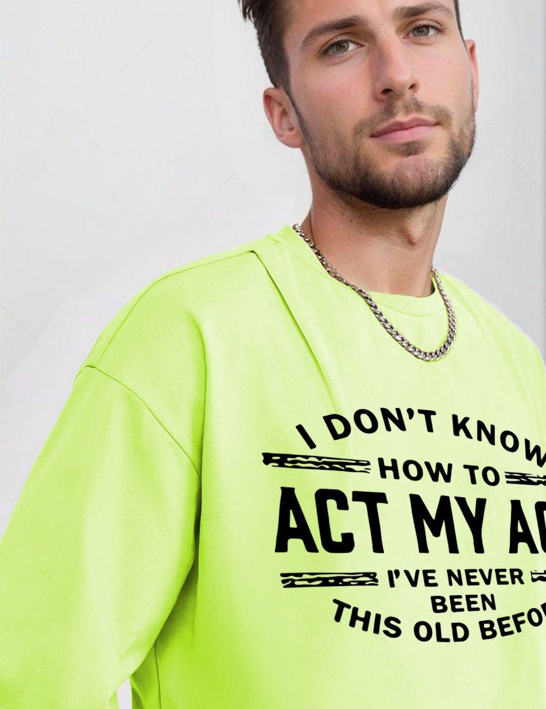 Kotty Men Printed V-Neck Applique T-shirt