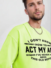 Kotty Men Printed V-Neck Applique T-shirt