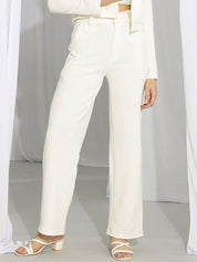 KOTTY BIZwear Women High-Rise Easy Wash Regular Trousers