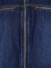 Kotty Men Blue Solid Denim Jacket