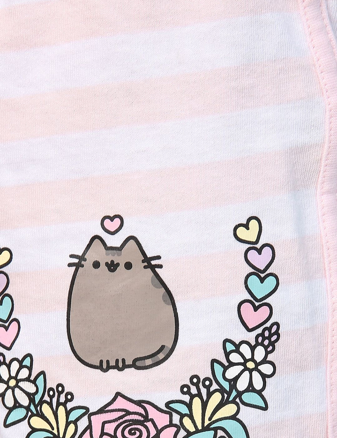 Kotty Women Pink & White Striped Lounge Shorts