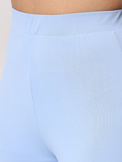 Kotty Women Blue Relaxed Straight Leg High Rise Easy Wash Trouser