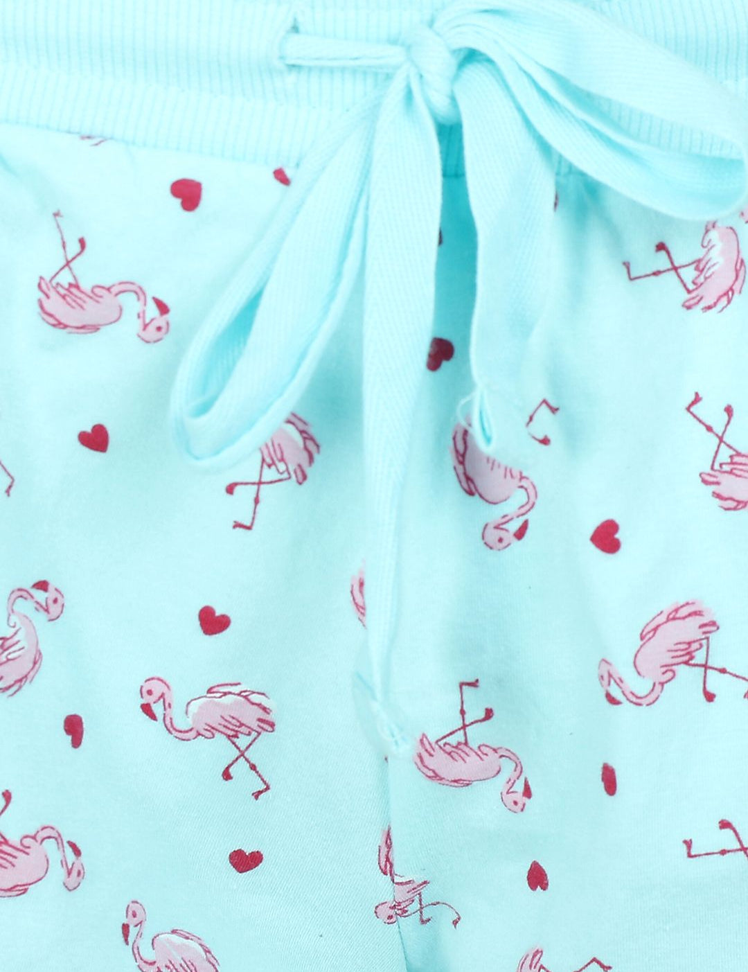 Kotty Women Blue Printed Lounge Shorts KTTSLEEPSHORTS223