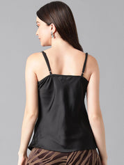 Kotty Cowl Neck Satin Top