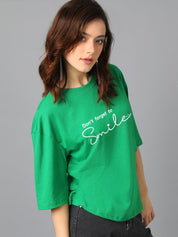 Kotty Typography Printed Oversized T-shirt