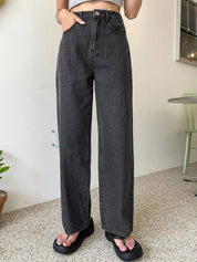 KOTTY Basics Women Straight Fit High-Rise Clean Look Stretchable Jeans