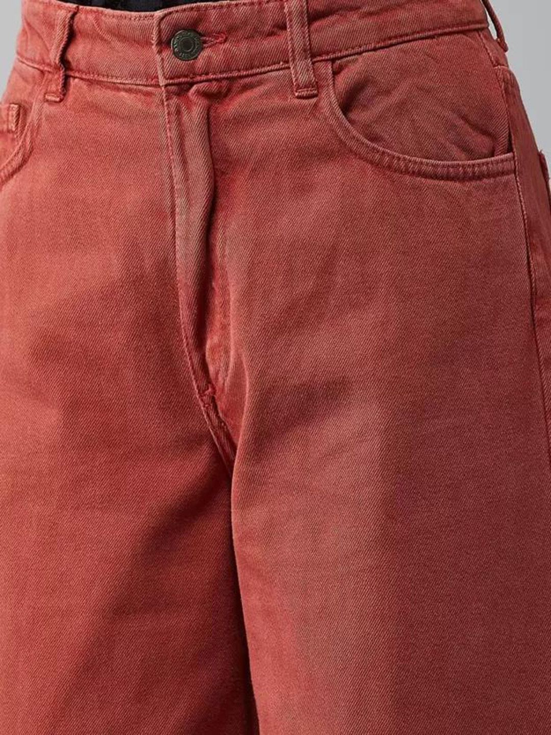 Kotty Women Jean Flared High-Rise Stretchable Cotton Jeans