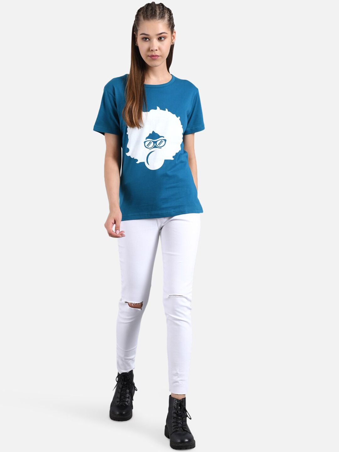 Kotty Women Pack Of 2 Printed Round Neck T-shirts