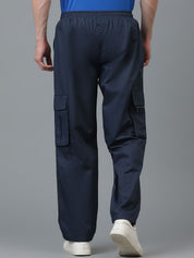 Kotty Men Relaxed Low-Rise Easy Wash Cargos Trousers