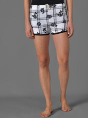 Kotty Women Checked Regular Fit Hot Pants Low-Rise Shorts