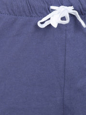 Kotty Women Blue Solid Lounge Shorts KTTSLEEPSHORTS208