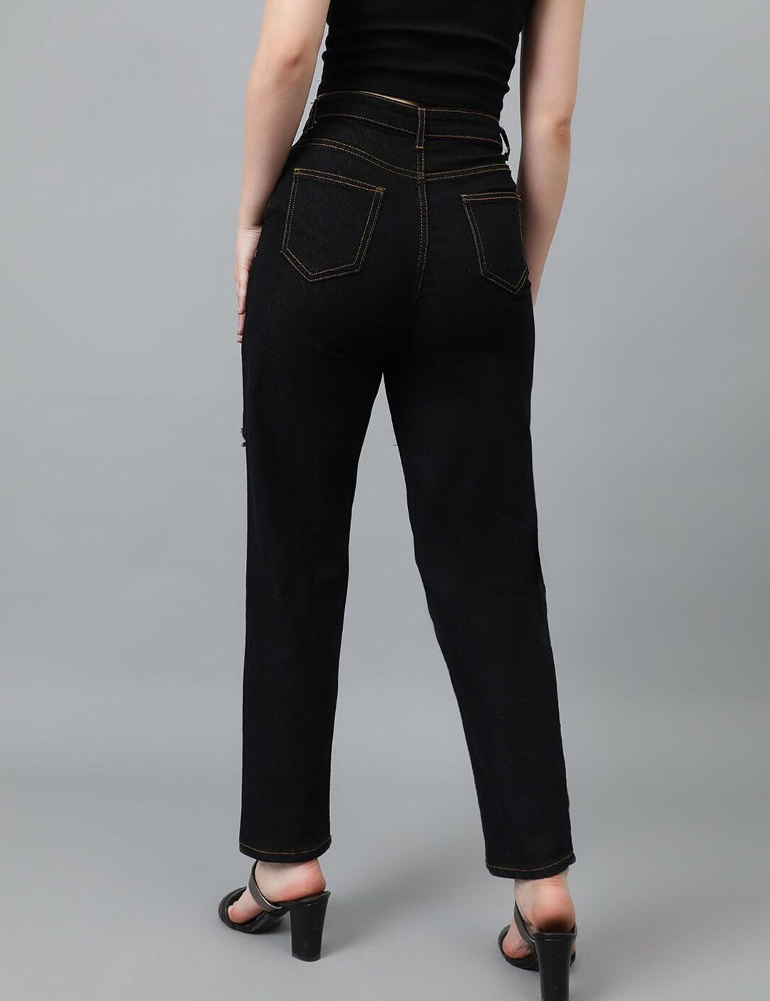 Kotty Women Jean Slim Fit Mildly Distressed Stretchable Jeans