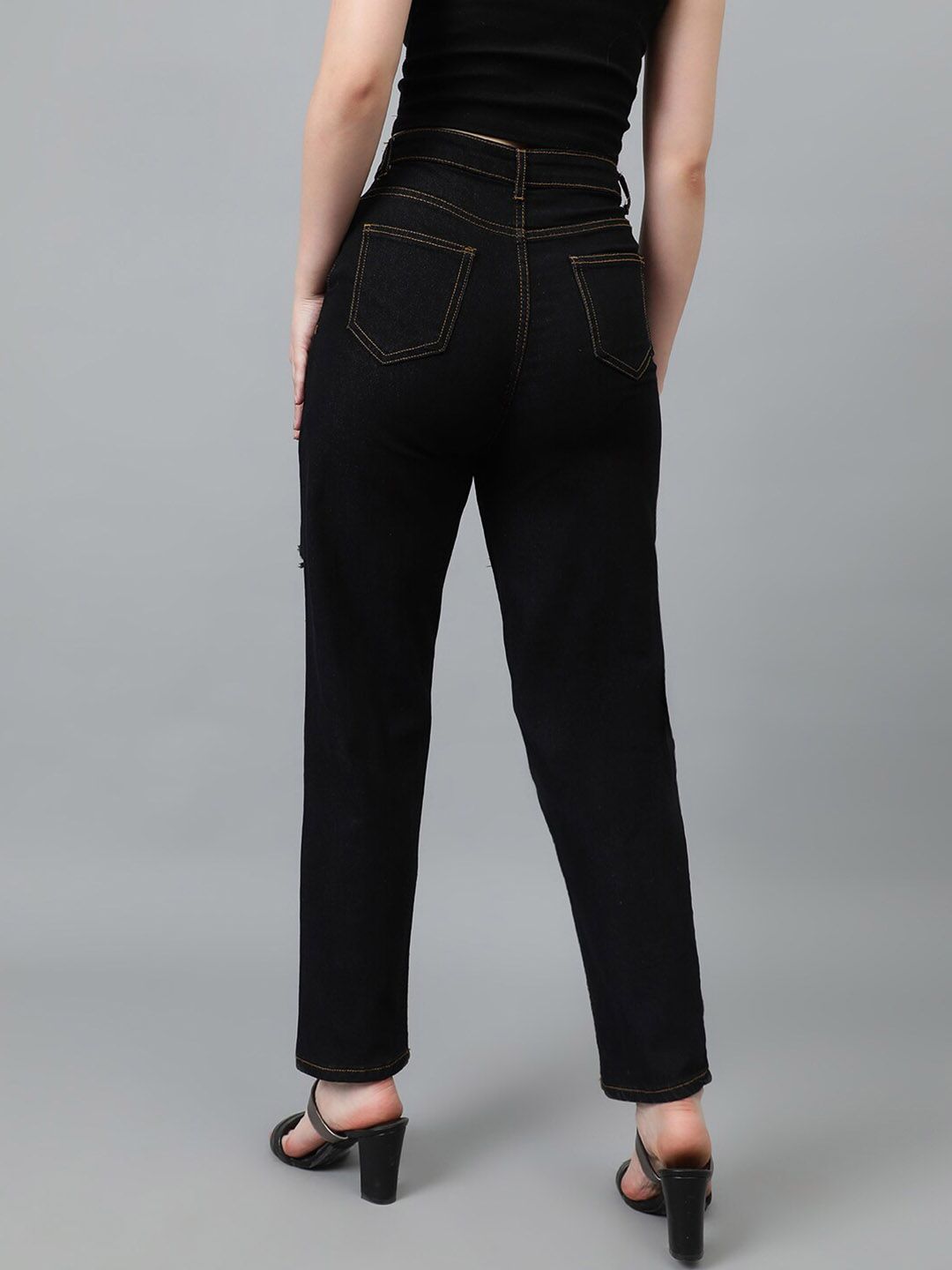 Kotty Women Jean Slim Fit Mildly Distressed Stretchable Jeans