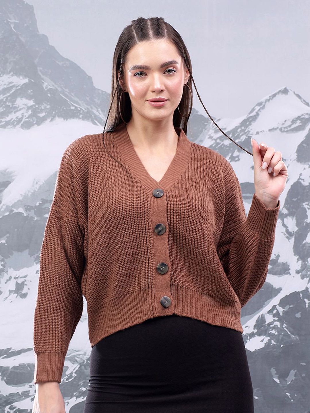 Kotty Women Cotton Crop Sweater