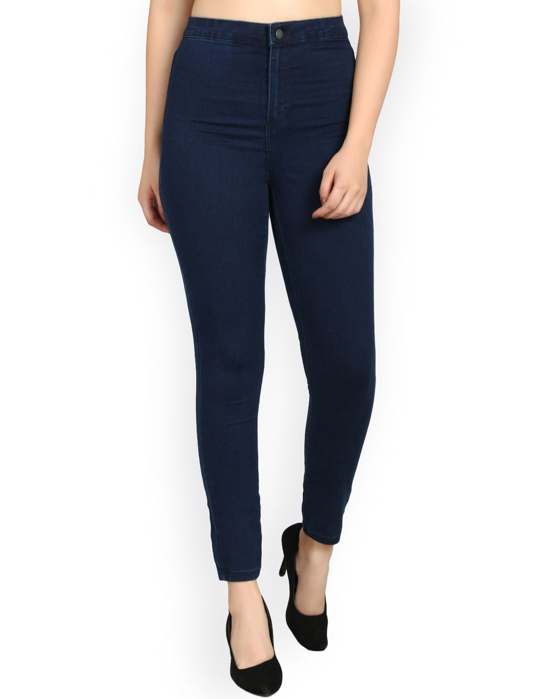 Kotty Women Blue Skinny Fit High-Rise Clean Look Jeans