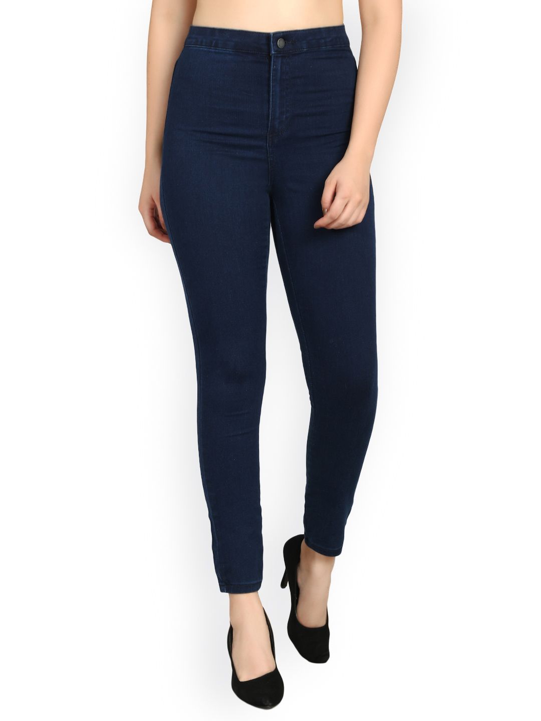 Kotty Women Blue Skinny Fit High-Rise Clean Look Jeans