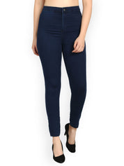 Kotty Women Blue Skinny Fit High-Rise Clean Look Jeans