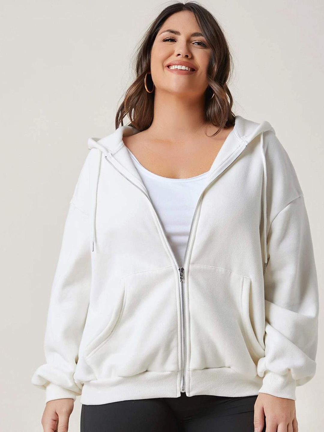 Kotty Hooded Front-Open Sweatshirt