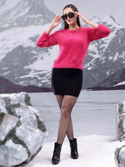 Kotty Women Solid Round Neck Pullover