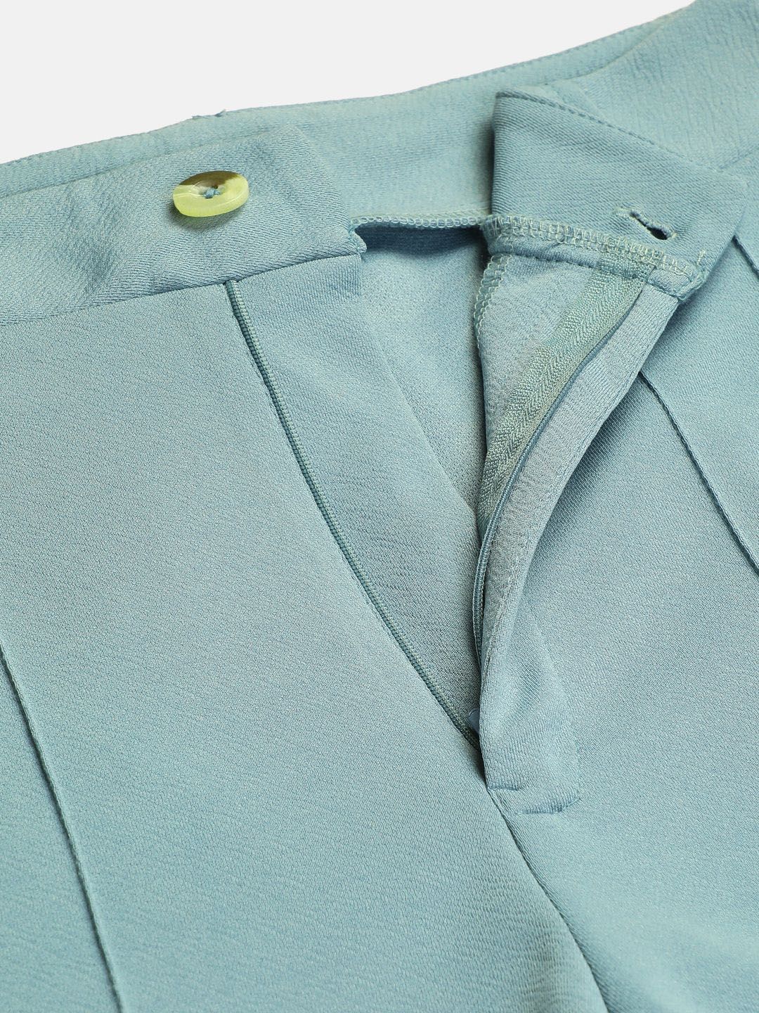 KOTTY BIZwear Women Relaxed Straight Leg Straight Fit High-Rise Easy Wash Trousers