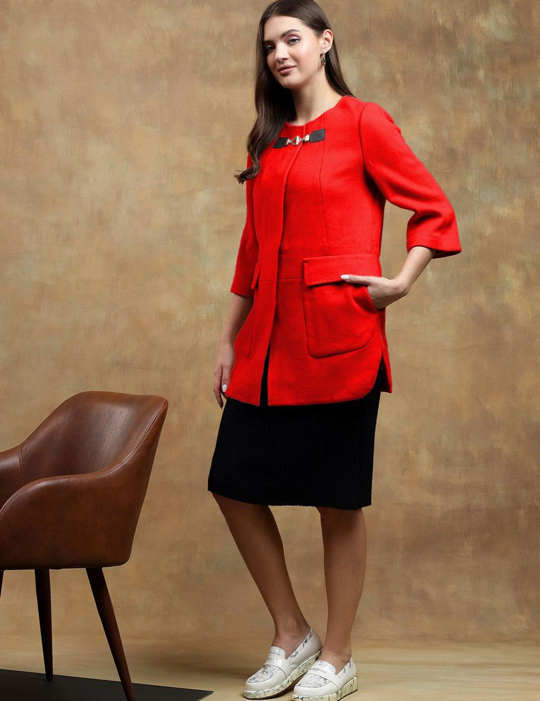 Kotty Women Long Sleeves Regular Fit Overcoat