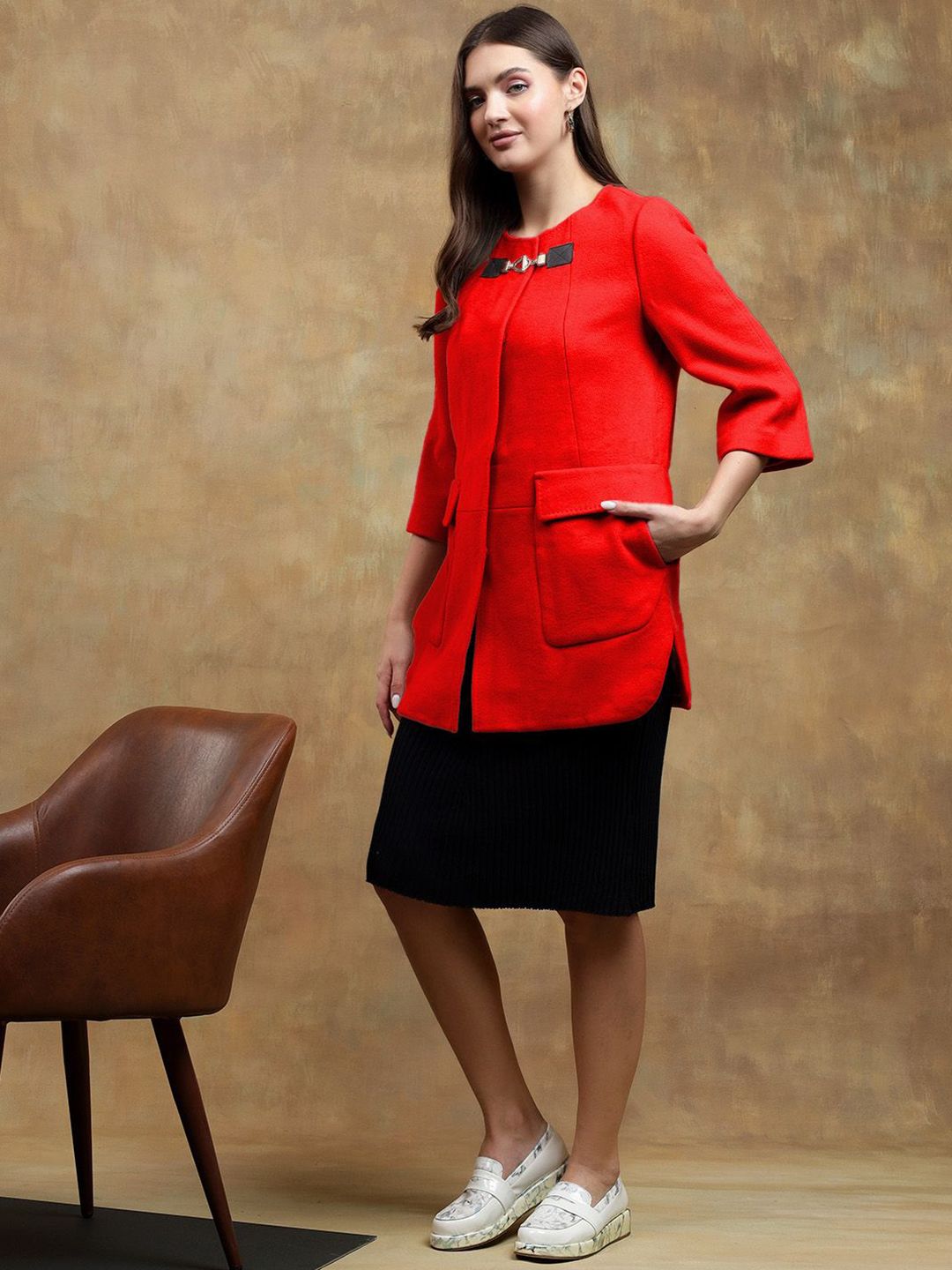 Kotty Women Long Sleeves Regular Fit Overcoat