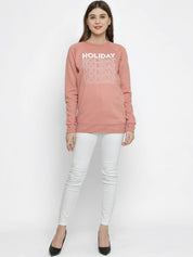 Kotty Women Pink Printed Sweatshirt