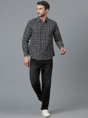 Kotty New Checked Spread Collar Casual Shirt