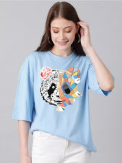 KOTTY Basics Graphic Printed Oversized T-shirt