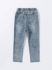 Kotty Girls Grey ]Heavy Fade Jeans