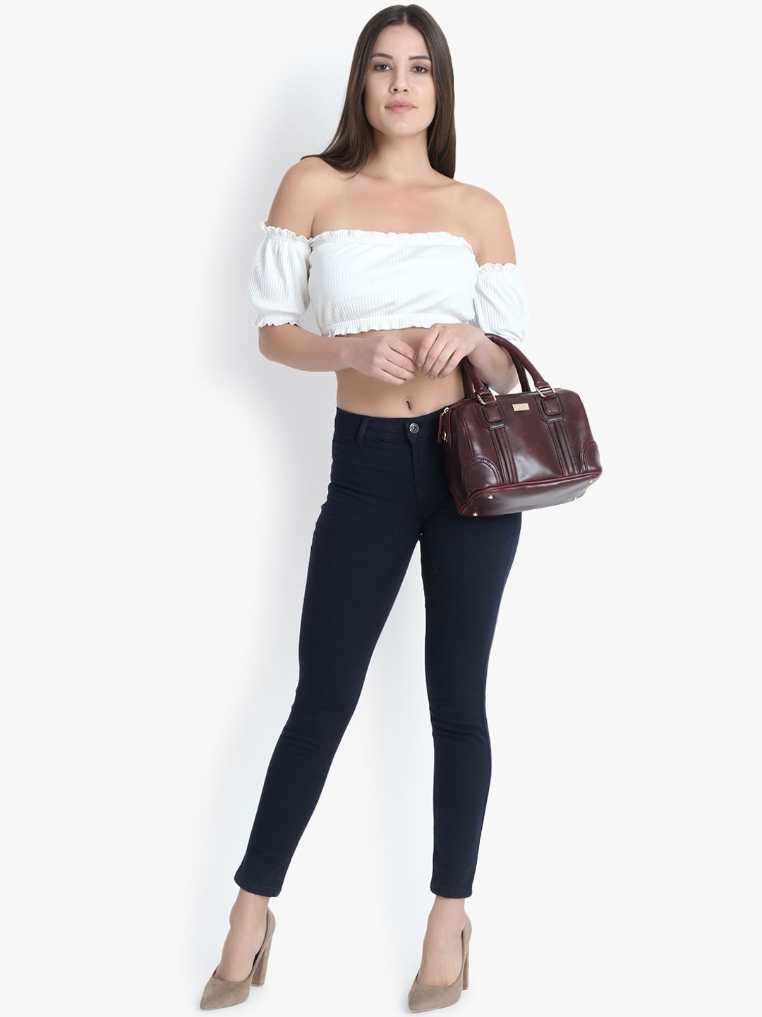 Kotty Women Black Skinny Fit High-Rise Clean Look Jeans