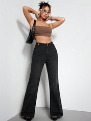 KOTTY Basics Women Flared High-Rise Clean Look Stretchable Jeans