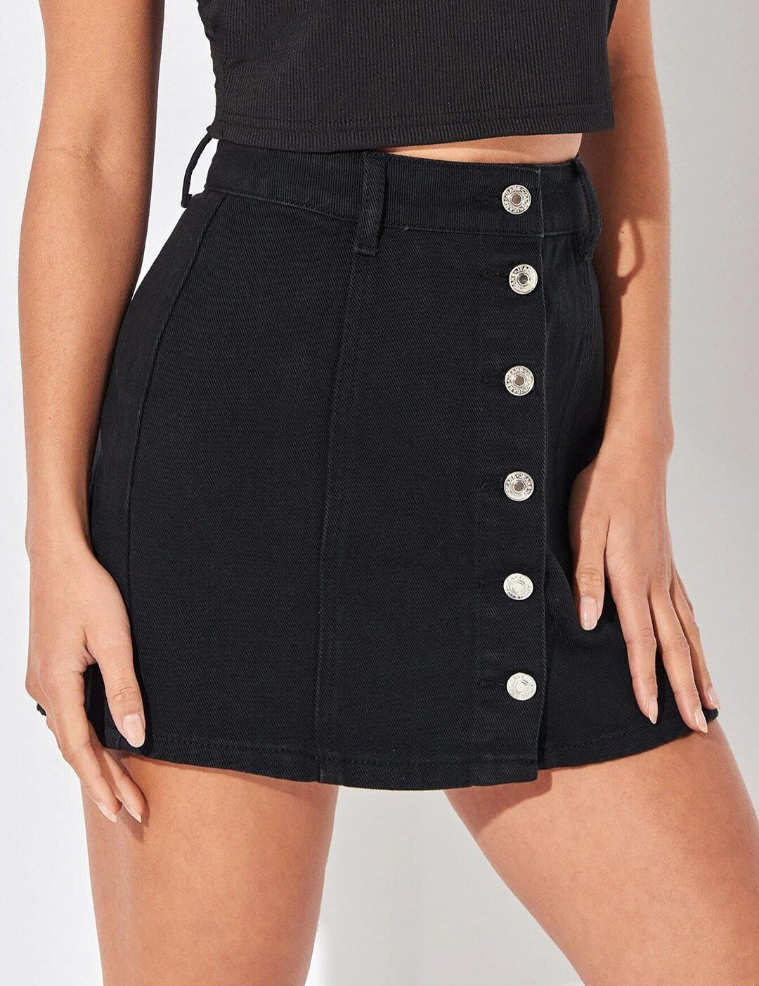 Kotty A-line Mini Denim Skirt
