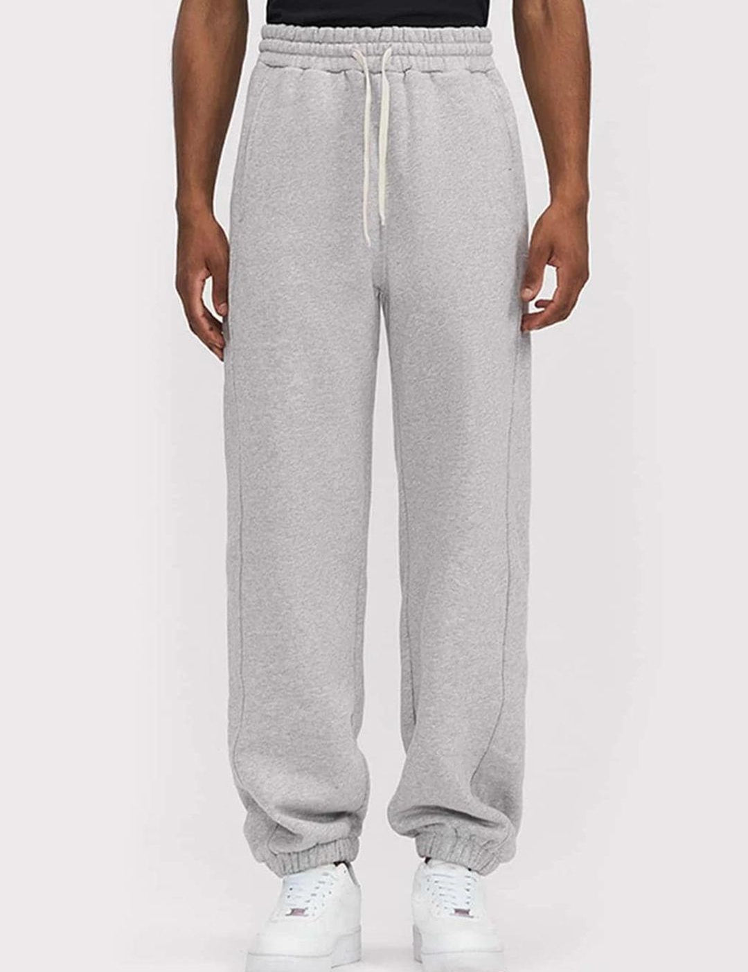 Kotty Men Grey Mid-Rise Joggers