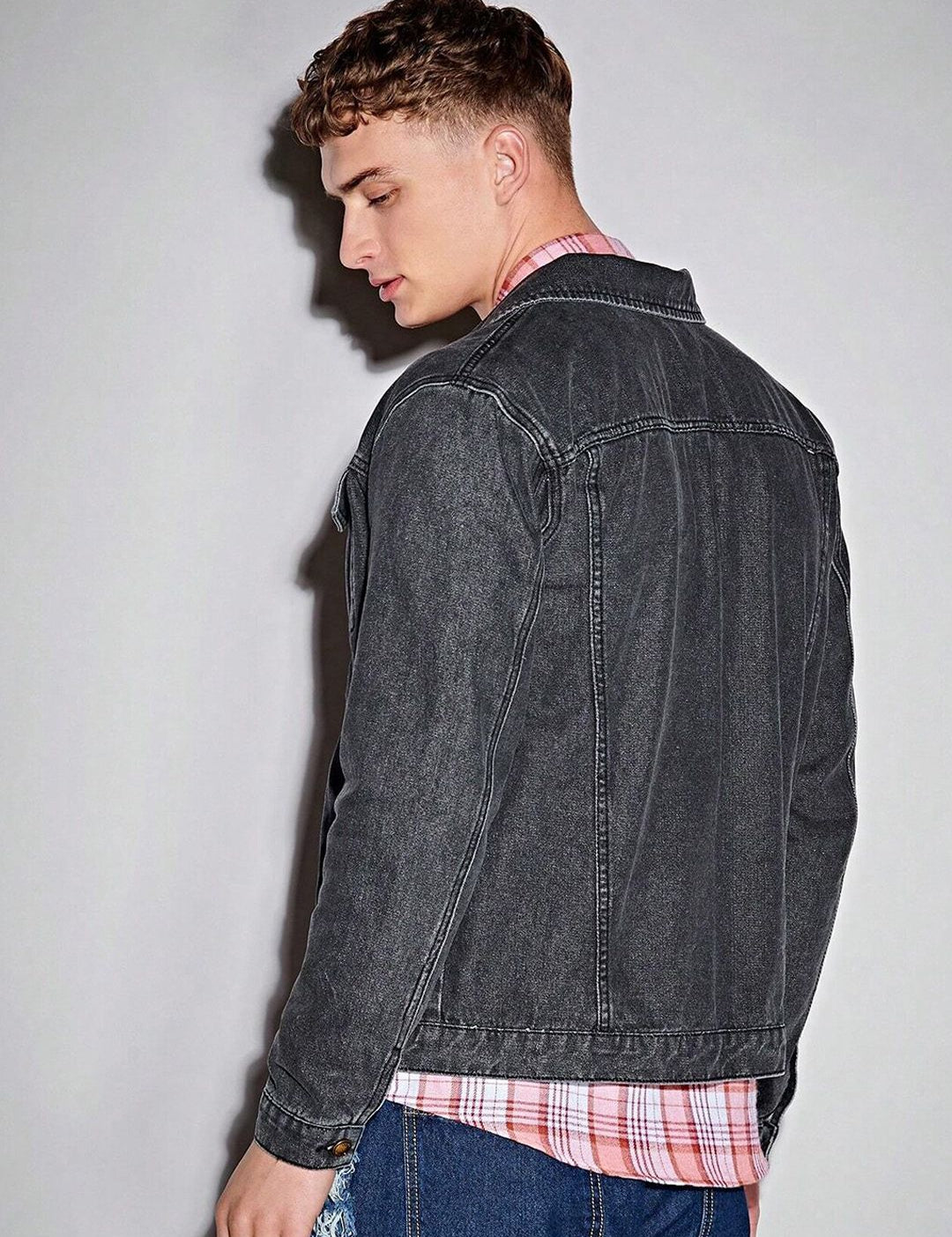 Kotty Black Washed Long Sleeves Denim Jacket