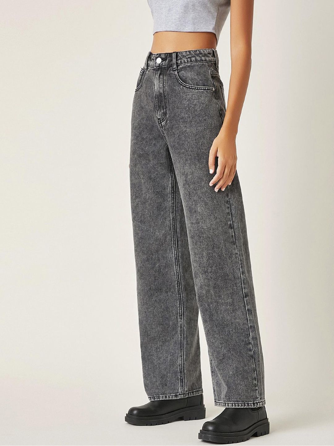 Kotty Women Pack of 2 Straight Fit High-Rise Stretchable Jeans