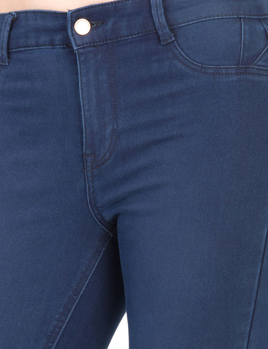 Kotty Women Blue Skinny Fit High-Rise Clean Look Stretchable Jeans