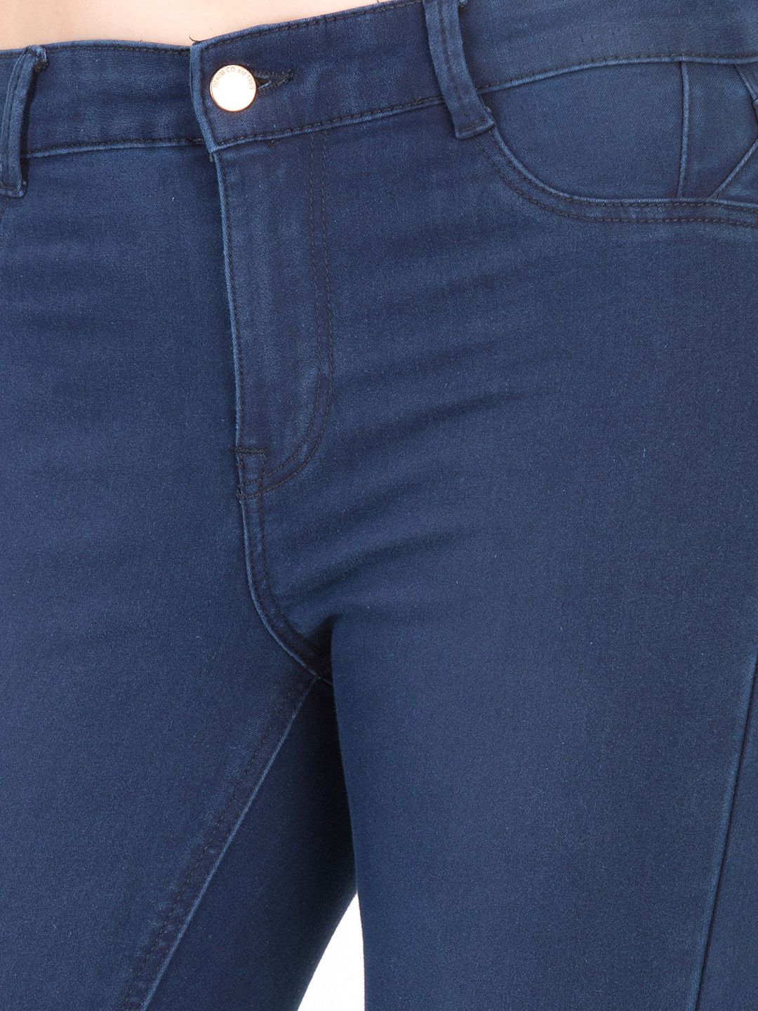 Kotty Women Blue Skinny Fit High-Rise Clean Look Stretchable Jeans