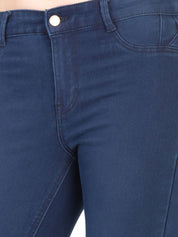 Kotty Women Blue Skinny Fit High-Rise Clean Look Stretchable Jeans