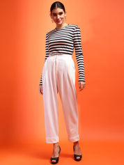 Kotty Women Relaxed High-Rise Easy Wash Pleated Trousers