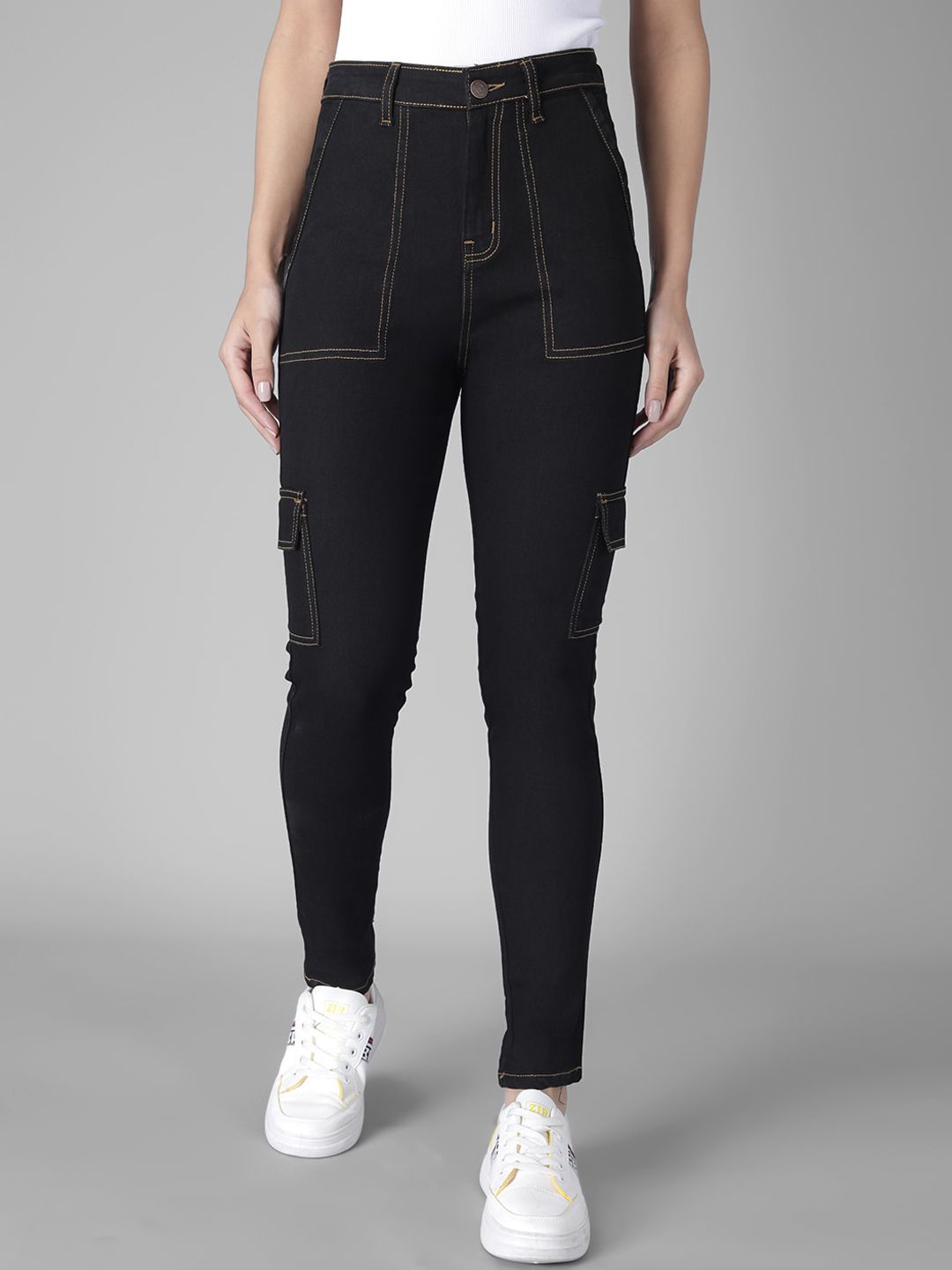 Kotty Women Black Skinny Fit Jeans