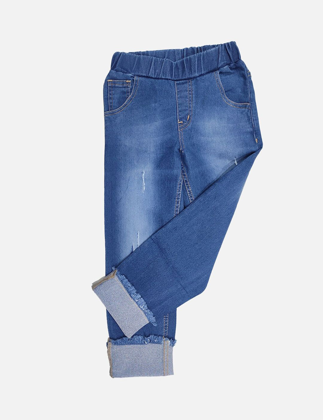 Kotty Boys Jean Jogger Low Distress Light Fade Stretchable Cotton Jeans