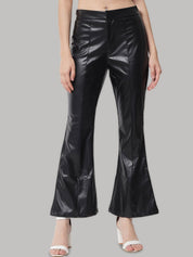 Kotty Women Relaxed Flared High-Rise Trousers