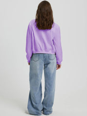 Kotty Lavender Fleece Open Front Jacket